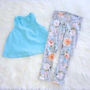 Garden Floral - Ribbed Legging